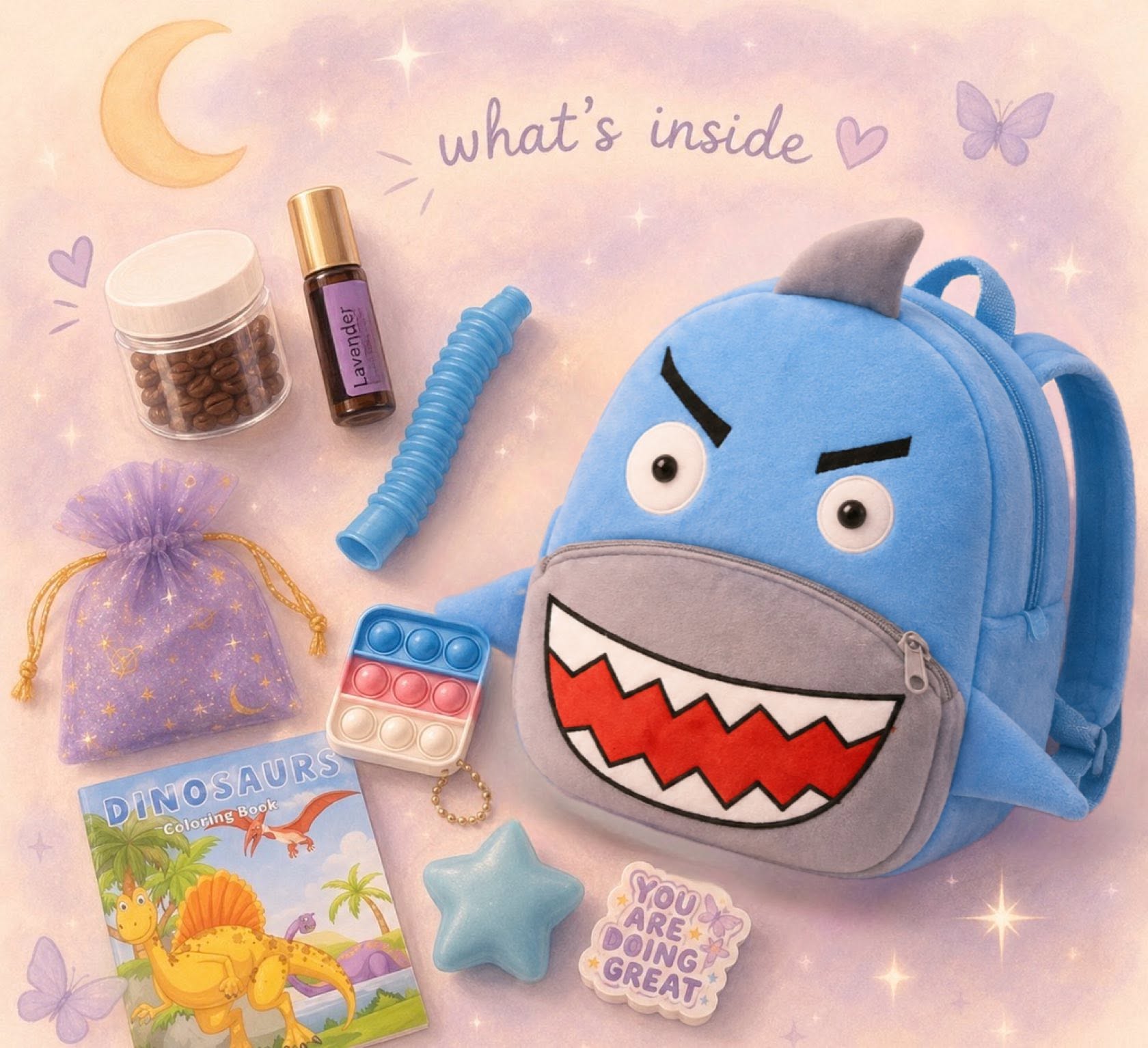 The Anxiety Care Backpack — Shark